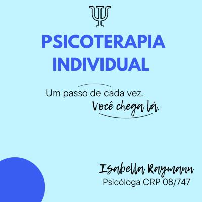 O Atendimento Individual é direcionado para crianças, adolescentes, adultos ou idosos para a resolução das demandas apresentadas através de uma escuta acolhedora, possibilitando ao paciente expressar seus sentimentos, angústias e medos.